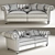 Elegant Dylan Tufted Sofa 3D model small image 2