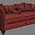 Elegant Dylan Tufted Sofa 3D model small image 3