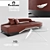 Aston Martin V055: Luxury Italian Four-Seater Sofa 3D model small image 1