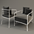  Sleek MINOTTI LE PARC Chair 3D model small image 2