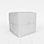 Modern Chic Pouf Ottoman 3D model small image 3