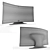 Curved Designer TV 3D model small image 3