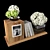 Elegant Décor Set: Books & Flowers 3D model small image 1