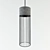 Industrial Concrete Cage Pendant Light 3D model small image 1