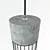 Industrial Concrete Cage Pendant Light 3D model small image 2