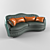 Zanaboni Chester Seating: Timeless Elegance 3D model small image 1