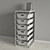 Organize and Store with IKEA ALGOT: Versatile Steel Frame and Mesh Basket 3D model small image 2