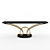 Antiqued Gold Loop Console Table 3D model small image 1