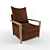 Sleek Scandinavian Design Chair 3D model small image 1