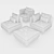 Elegant Comfort: Ikea ArmChair Sofa 3D model small image 2
