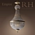 Empire Crystal Chandelier: Elegant Restoration Hardware Design 3D model small image 1