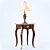 Eglomise Miraval End Table & Burj Table Lamp 3D model small image 1