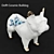 Delft Ceramic Bulldog: Stylish Table Decor 3D model small image 1