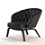 Sleek Minotti Winston Armchair 3D model small image 1