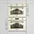 Smeg Cortina Microwave Set 3D model small image 1