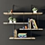 Decorative Shelf Set 3D model small image 1