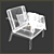 Modern Comfort: IKEA Ekenaset Chair 3D model small image 3