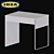 Compact Desk – Ikea Micke 3D model small image 1