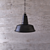 Title: Modern Black Loft Lamp 3D model small image 2