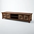 Elegant Walnut TV Stand 3D model small image 2