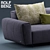 Title: Elegant ROLF BENZ Sofa 3D model small image 3