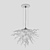 Lulu Handblown Glass Chandelier 3D model small image 3