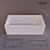 Elegant 170cm Castone Bath 3D model small image 1