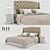 Luxury Bed Set with Restoration Hardware 3D model small image 1