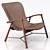 Elegant Contour Chair 3D model small image 1