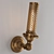 Vintage Brass Wall Lamp 3D model small image 2