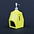 Luxury Liquid Soap Bottle 3D model small image 1