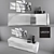 Modern Usona Sideboard: Sleek Design, Folding Doors 3D model small image 2