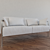 Sleek White Sofa: Modern Simplicity! 3D model small image 2