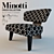 Elegant Minotti Creed Wood 3D model small image 1
