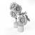 Dazzling Gerbera Bouquet 3D model small image 2