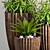 Vintage-inspired Planter Set 3D model small image 2