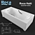 Roca Haiti: Authentic Cast Iron Bath 3D model small image 1