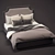 Contemporary Fabric Bedframe - 3D Model 3D model small image 1