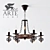 Classic CARTWHEEL Chandelier: Arte Lamp A4550LM-6CK 3D model small image 1