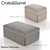 Elegant Willow Ottoman: Meticulously Crafted 3D model small image 1