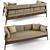 Modern Mesh Sofa: Sleek and Stylish 3D model small image 1