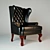 European Classic Sofa: Luxurious Elegance 3D model small image 1