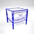 Modern Nightstand with Drawer 3D model small image 3