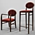 Elegant Art Deco Chairs 3D model small image 1