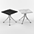 Elegant Splayed Leg Table 3D model small image 1