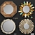 Reflective Elegance: Set of Stunning Mirrors 3D model small image 1