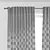 IKEA AINA Curtain Set with Rod 3D model small image 3