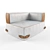 Luxury Fendi Soho Sofa | Sleek & Stylish 3D model small image 1