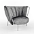 IL Loft Tulip Armchair: Modern Elegance in Every Detail 3D model small image 3