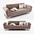 Cozy Modern Sofa 3D model small image 1